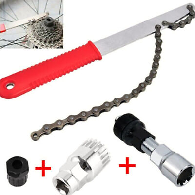 #ad Bike Freewheel Chain Whip Sprocket Lockring Cycling Bike Cassette Remover Tool $24.23