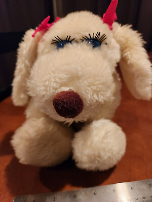 #ad Vintage Fifi La Femme Francesca 12” Plush Puppy Dog by Franland Stuffed Animal $25.65
