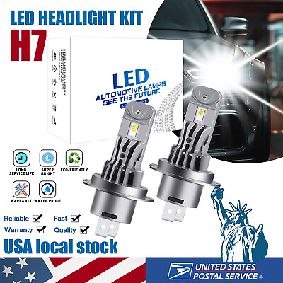 #ad LED Hi Low Beam Conversion Kit H7 Bulbs Super Bright 6000K Plugamp;Play Headlight $22.49