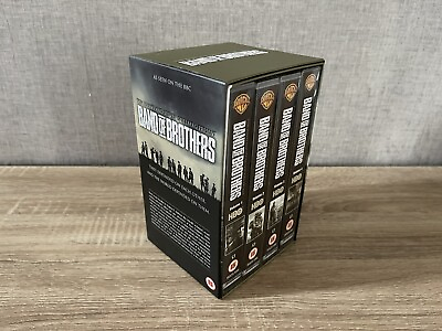 #ad Band Of Brothers 4 Tape Box Set VHS Video Retro Warner Bros GBP 18.99
