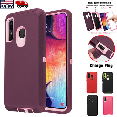 #ad For Samsung Galaxy A20 A30 Case Heavy Duty Hybrid Shockproof 3 Layer Hard Cover $10.99