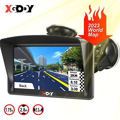 #ad XGODY 7#x27;#x27; GPS Navigation for Truck RV Car Commercial Drivers Speed Warning MP3 $51.96