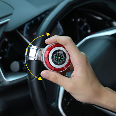 #ad 360 degree Steering Wheel Spinner Knob with Compass Power Handle Ball Booster $9.98