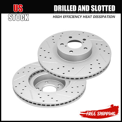 #ad Front Drilled Brake Rotors for Subaru Forester Outback Legacy Baja Impreza BRZ $70.73