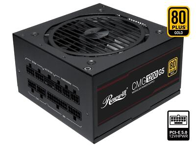 Rosewill CMG1200G5 PCIE 5.0 80 GOLD Full Modular Gaming Power Supply 12VHPWR $149.99