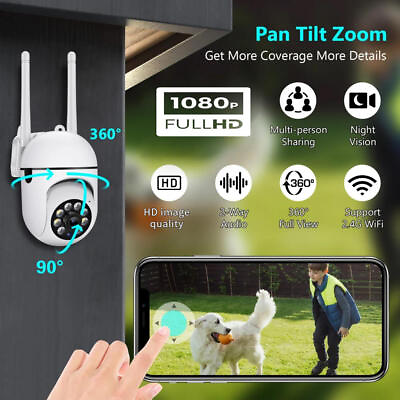 #ad Wireless Wifi Security Camera System Outdoor Home 4G 1080P HD Night Cam $15.99