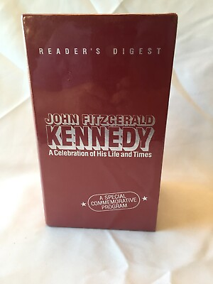 #ad John Fitzgerald Kennedy 3 VHS Set Readers Digest Celebration Life Times New JFK $12.99