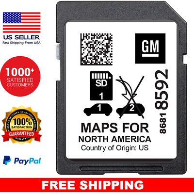 #ad GM Latest Navigation SD Card Chevy Suburban Silverado Tahoe Yukon Camaro Malibu $48.00