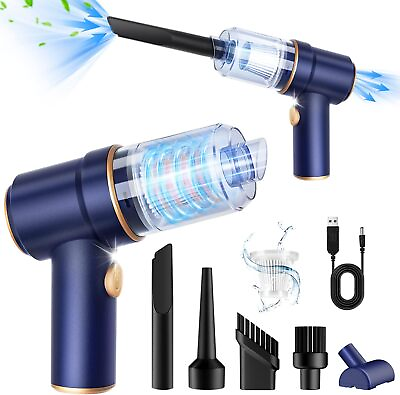 #ad 8000Pa Handheld Car Vacuum Cleaner 120W Home Car Mini Vacuum Cleaner w LED Light $27.99