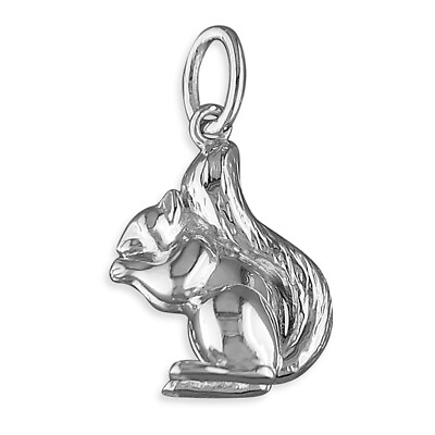 #ad Sterling Silver Squirrel Pendant GBP 58.52
