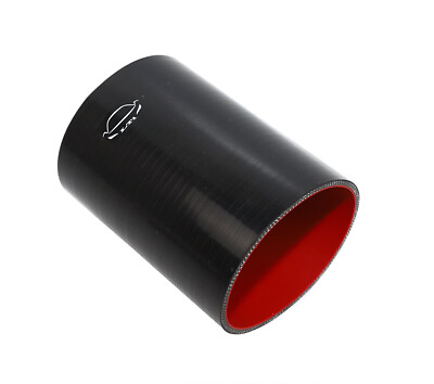 #ad 6quot; Length 4 Ply Reinforced 4.5quot; ID Straight Coupler Silicone hose Coolant BLACK $19.99