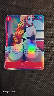 #ad One Piece TCG Nami Custom Holographic Character Jap EUR 9.00