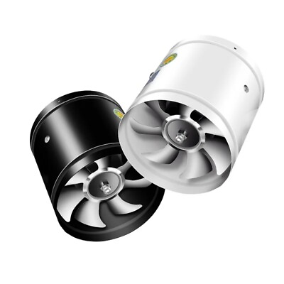 #ad Exhaust Fan Round Pipeline Exhaust Replacement Fan Mini Wall Fan Duct Metal $85.99