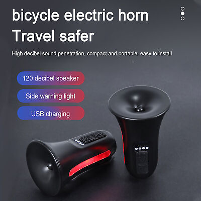 #ad Bicycle Horn E Bike Horn Loud Warning Sound Rechargeable Scooter Road Mountain $14.93