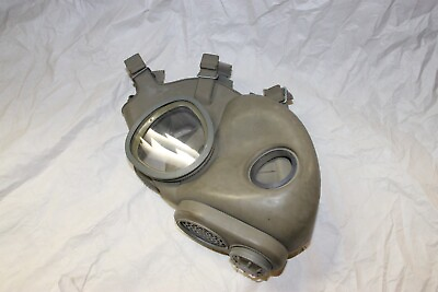 #ad Military Czech Full Face Gas Mask M10 NBC US M17 Style Grey Surplus NO FILTERS $29.99