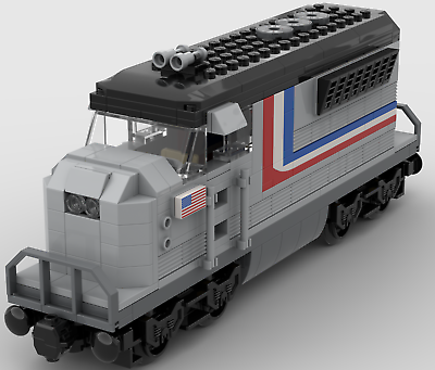 #ad LEGO EMD Commuter Train Locomotive CUSTOM Kit MOC. 100% NEW LEGO Pieces. $84.99