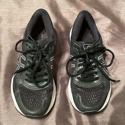 #ad Asics Womens Gel Nimbus 21 1012A156 Black Running Shoes Sneakers Size 7 Preowned $20.00