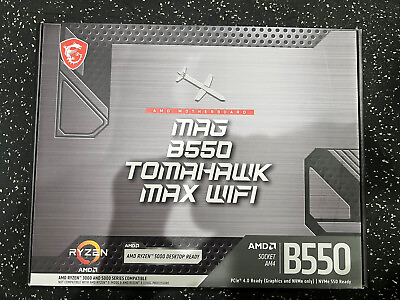 #ad #ad MSI B550 TOMAHAWK MAX WIFI Socket AM4 USB C Gen2 AMD ATX GAMING Motherboard $154.98