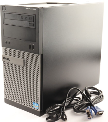 #ad Dell Tower i3 Computer Optiplex390 250gB HDD 3.3mHZ 4gB RAM Windows 10 Pro $92.98