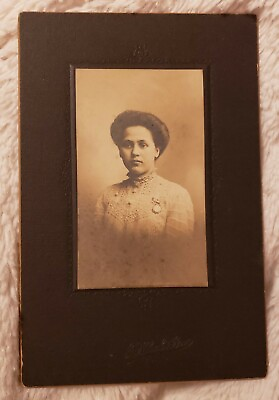 #ad Cabinet Card Portrait of Young Victorian Lady. Beautiful Fashion. Gorgeous $38.99