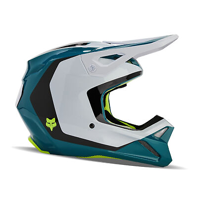 #ad Fox Racing V1 Nitro Motocross Helmet Maui Blue 31370 551 $229.95