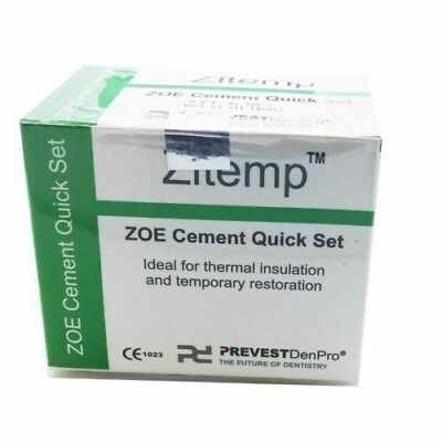#ad NEW Dental Prevest Zitemp Quick IRM Zinc Oxide Temporal 20g10ml $18.89