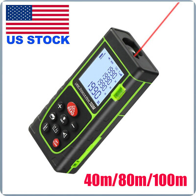 #ad USA 40 100m Handheld Laser Rangefinder Digital Distance Meter Tape Measure Tools $19.82