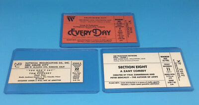 #ad Lot Of 3 1960’s 70’s Television Studio Tickets NBC You Don’t Say CBS Group W $34.99
