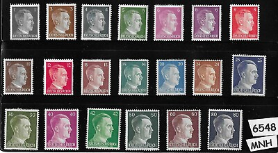 #ad MNH stamp 1941 1944 set 20 all different Adolf Hitler Third Reich Germany $12.95