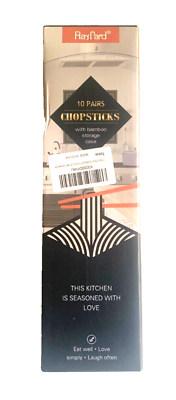 #ad Fiberglass Chopsticks 10 pairs 20 pieces with Bamboo Case NEW $19.99