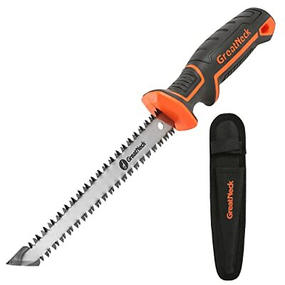 #ad GreatNeck 74031 Double Edge Jab Saw and Sheath Drywall Cutting Tool Double Si... $26.66