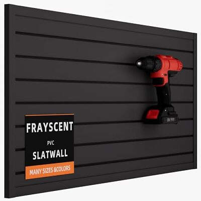 #ad Slat Wall Paneling Garage Slat Wall Storage Systems Slatwall 4ft x 2ft Black $102.77