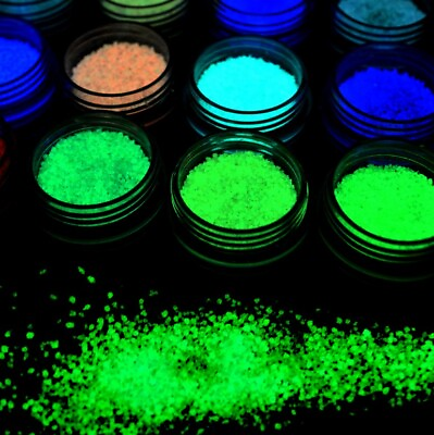 #ad 10 Colors Luminous Powder Resin Pigment Dye UV Resin Epoxy Craft DIY Nail Art US $5.33