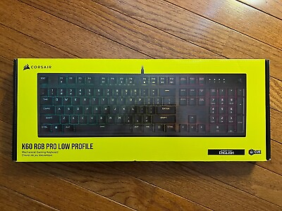 CORSAIR K60 RGB Pro Low Profile Wired Mechanical Gaming Keyboard CH 910D018 NA $54.75