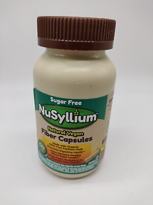 #ad NuSyllium Natural Vegan FIBER CAPSULES Psyllium 175 Capsules 06 2025 $11.16