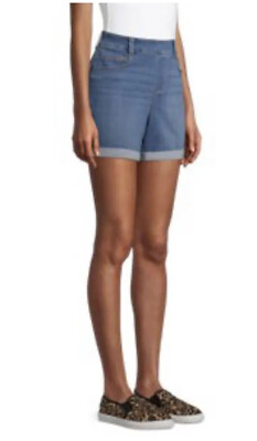 #ad TIME and TRU Pull On Denim Shorts Size 20 Stone Wash Relaxed Fit Womens New $18.07