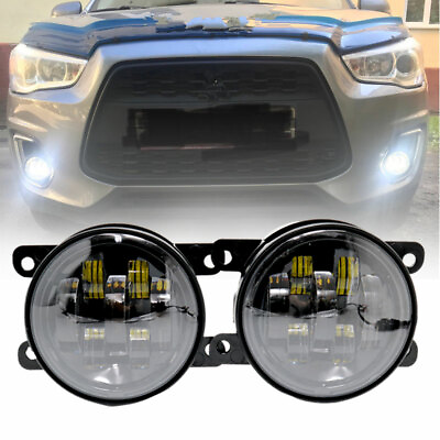 #ad 4#x27;#x27; 3.5 Inch LED Fog Lights Round 30W 3000LM Amber White Fog Lamp for Jeep $32.05