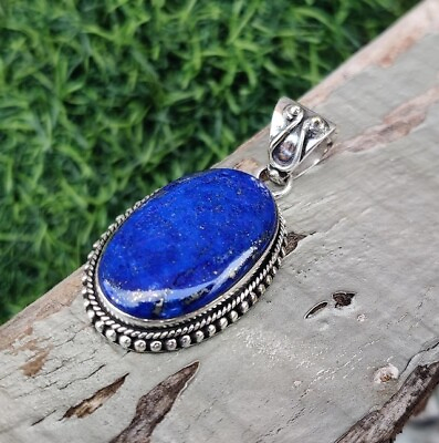 #ad Lapis Lazuli Gemstone Pendant Sterling Silver Handmade Pendant Gift For Women C7 $9.21