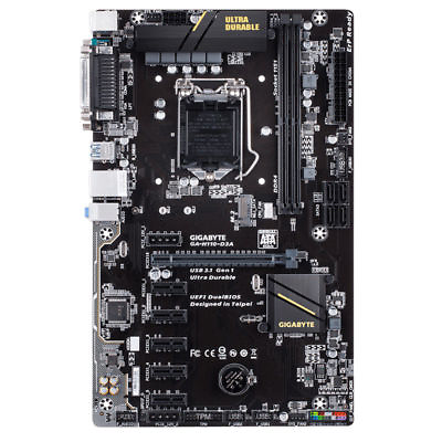 Gigabyte GA H110 D3A Motherboard LGA 1151 Intel H110 6 PCIE MINING ETC BTC $125.39