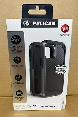 #ad Pelican Shield iPhone 12 Mini Case Military Grade Black $13.80