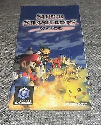 #ad Super Smash Bros. Melee Nintendo Gamecube Instruction Booklet Manual $10.23