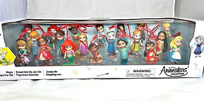 #ad Disney Animators Collection Christmas Ornaments Deluxe Figure 20pc Custom Set $104.35