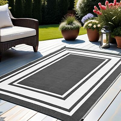 #ad Outdoor Rugs 5x8 Waterproof for Patios ClearancePlastic Straw Mats for Backy... $39.34