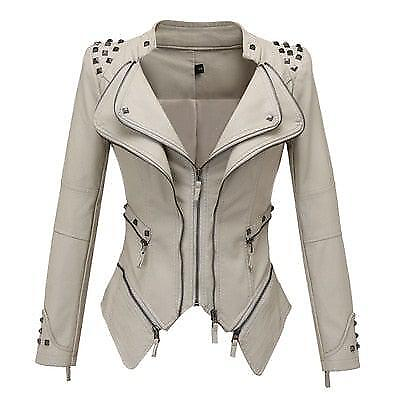 #ad Sheryl Women#x27;s Moto Real Leather Jacket $246.09