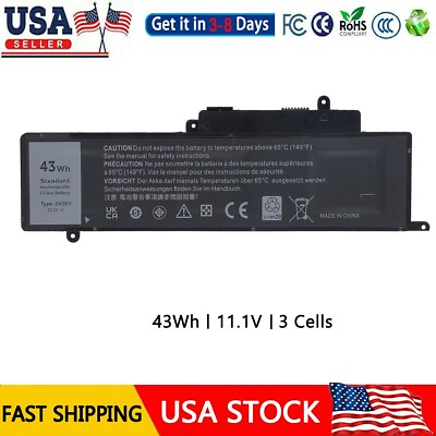#ad GK5KY Battery For Dell Inspiron 11 3000 3147 3148 3152 Series Inspiron 7000 43Wh $20.35