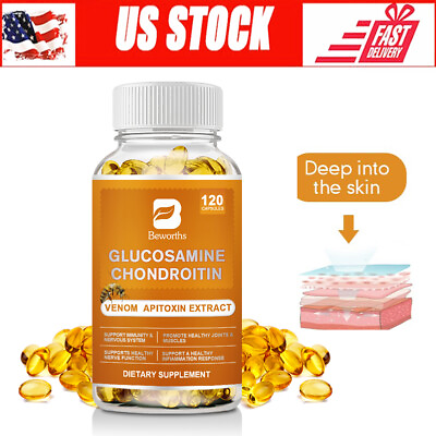 #ad Glucosamine Chondroitin MSM 1700mg Joint Support Supplements 120 Capsules $13.42