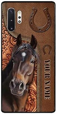 #ad Horse Love Leather Pattern Personalized For Phone Case Custom Name $19.99
