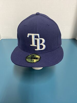 #ad MLB Official On Field Cap New Era 59Fifty Hat Size 7 1 2 Tampa Bay Rays $29.99