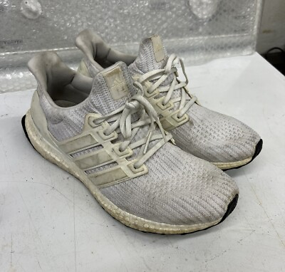 #ad Adidas Ultraboost 4.0 Triple White Mens Size 9.5 Running Shoe $29.99