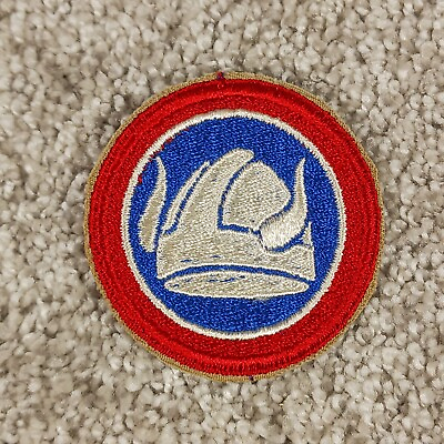 #ad Vintage 47th Infantry Division Patch MN National Gaurd Vikings WWII Original $3.99
